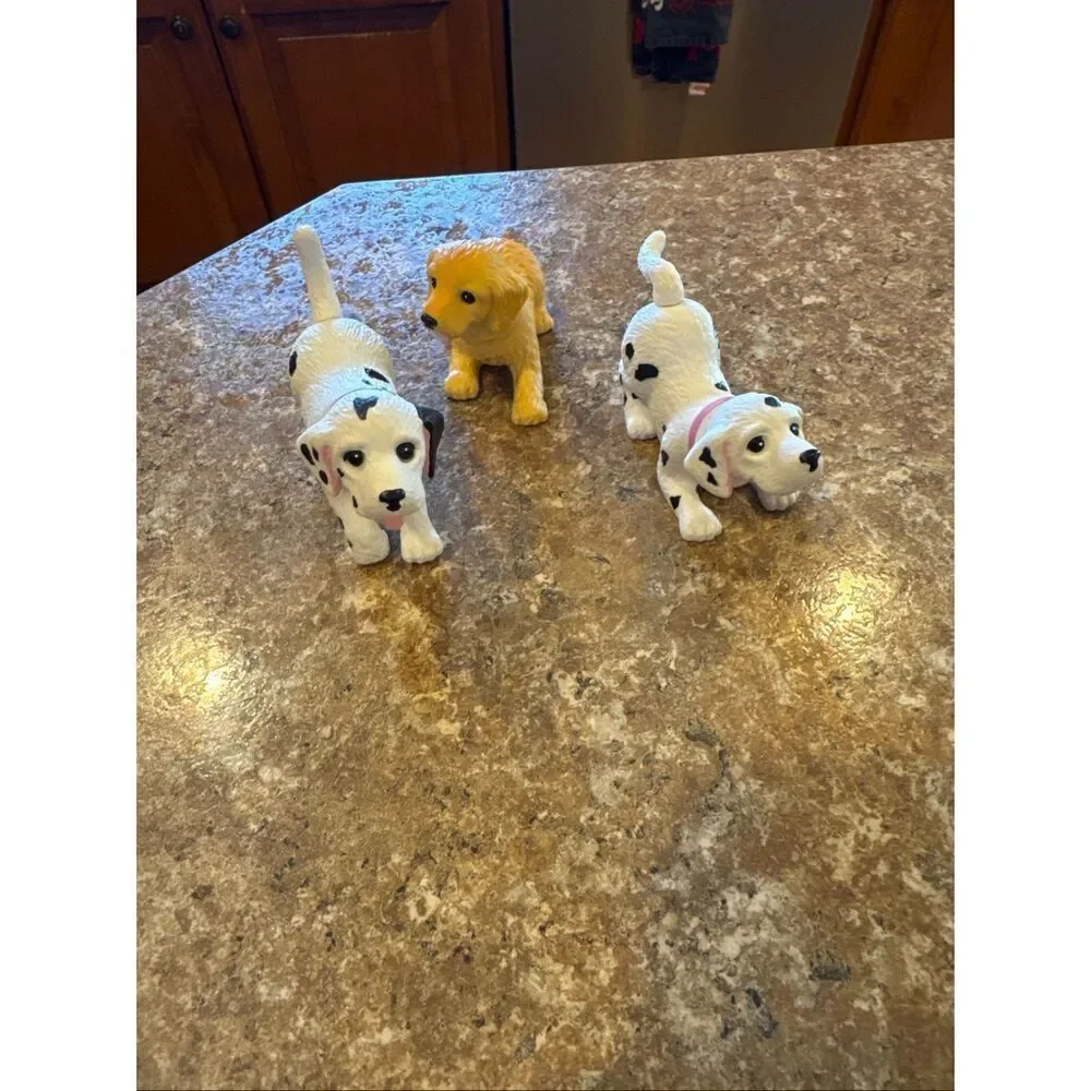 Vintage 2001 Mattel Barbie bobble head dog bundle